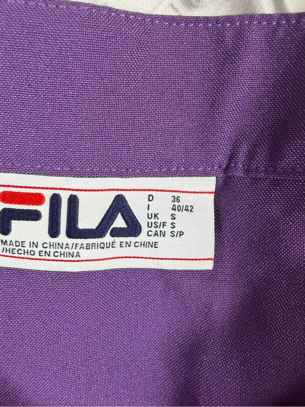 Fila Women’s S Red Purple Colorblock Pleated Tennis Skirt Athletic Retro Y2K - Picture 4 of 8